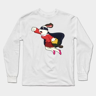 Dog as Secretary Superhero Long Sleeve T-Shirt